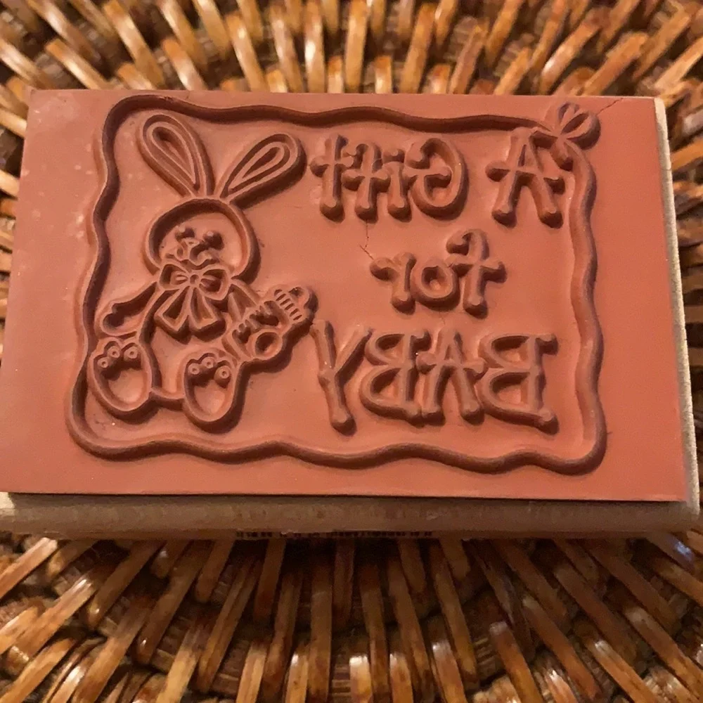 3 for $15 💥 Set of 2 Rubber Stamps Baby